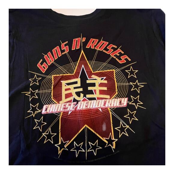 GUNS N ROSES Graphic T SHIRT MED TEE Chinese Democracy Men's Women's 100% Cotton - Picture 2 of 7